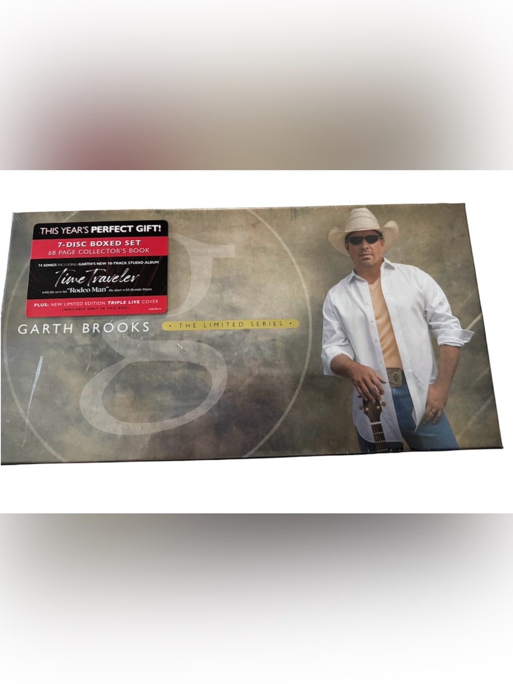 Garth Brooks Time Traveler 7-Disc Boxed Set - Red & Black Stickered Cover